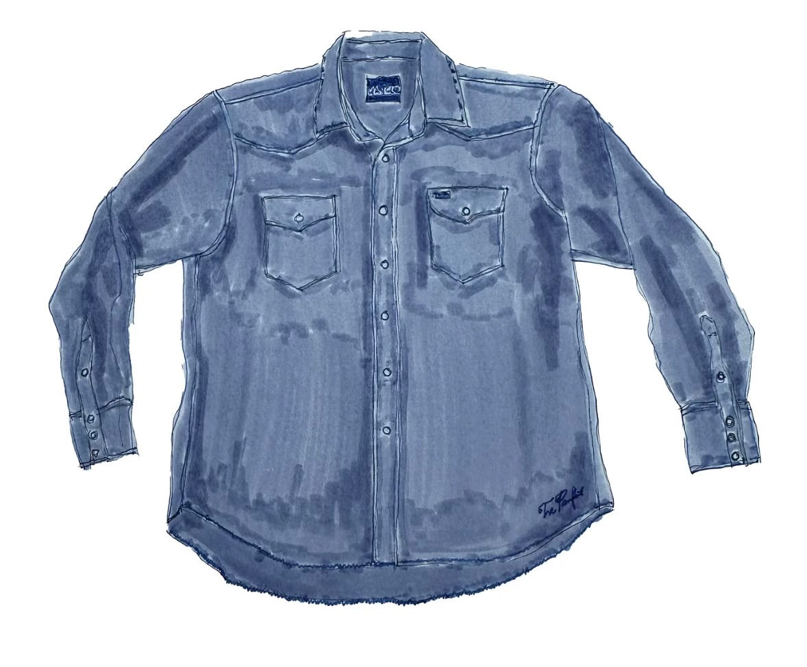 The Perfect Wrangler Denim Shirt by Courtney Broadwater