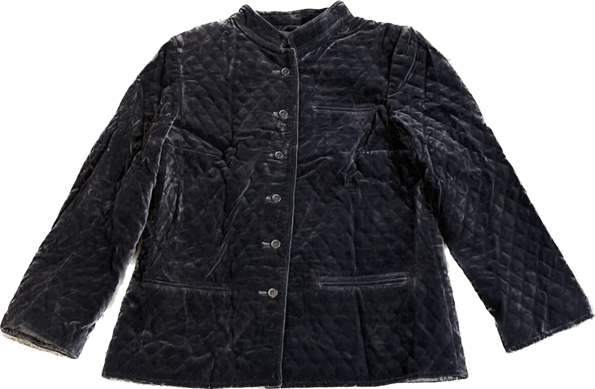 Vintage Bogner Quilted Velvet Jacket
