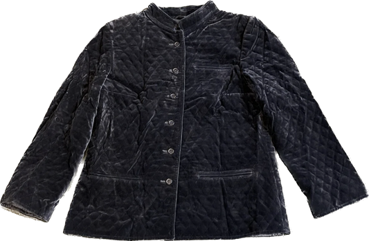 Vintage Bogner Quilted Velvet Jacket