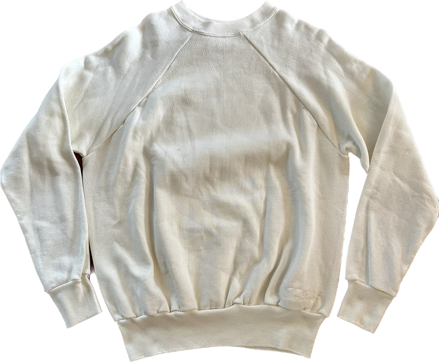 The Perfect Vintage White Sweatshirt