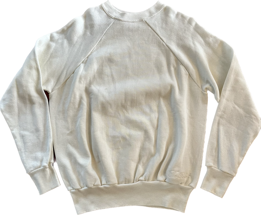 The Perfect Vintage White Sweatshirt