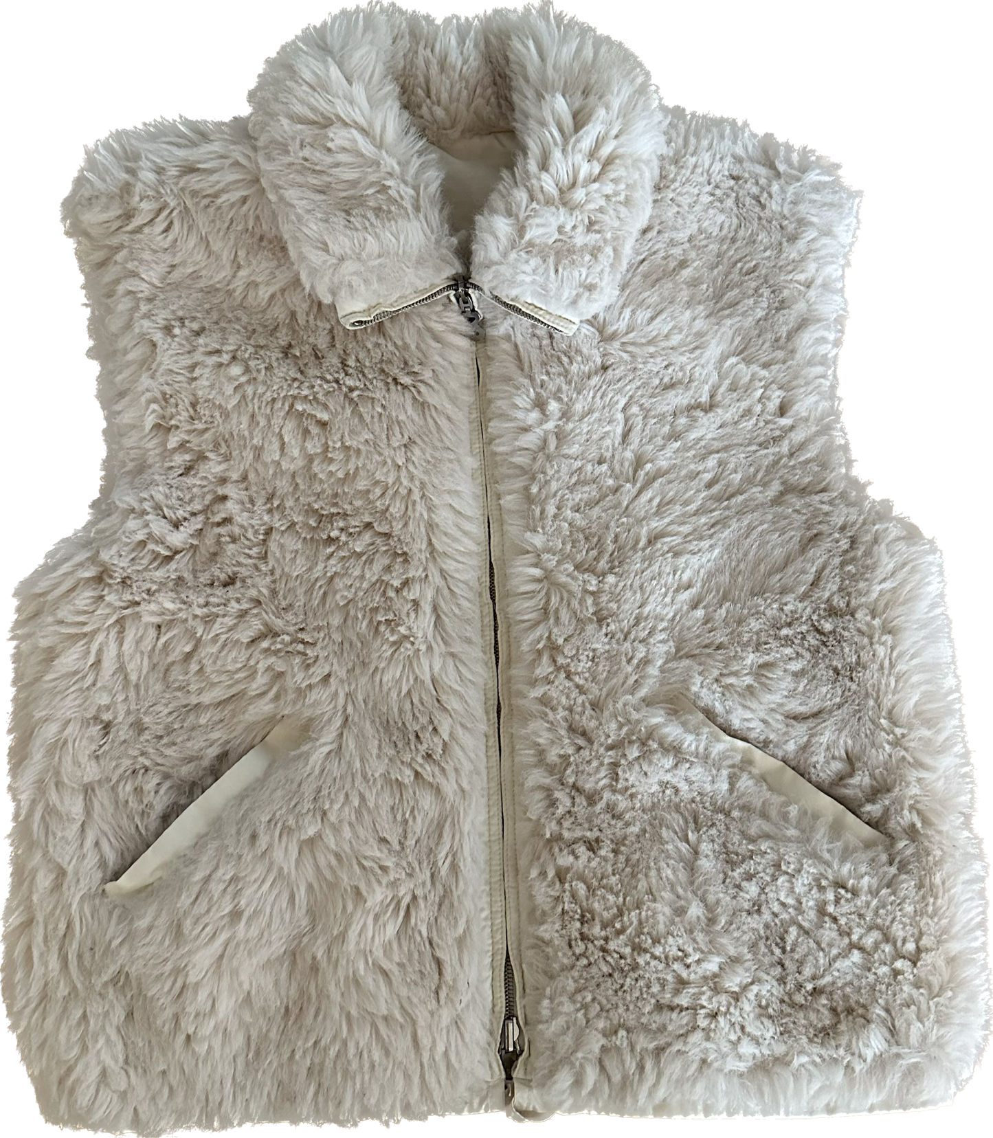 Vintage Bogner Ivory Sherpa Reversible Vest
