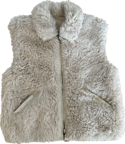 Vintage Bogner Ivory Sherpa Reversible Vest