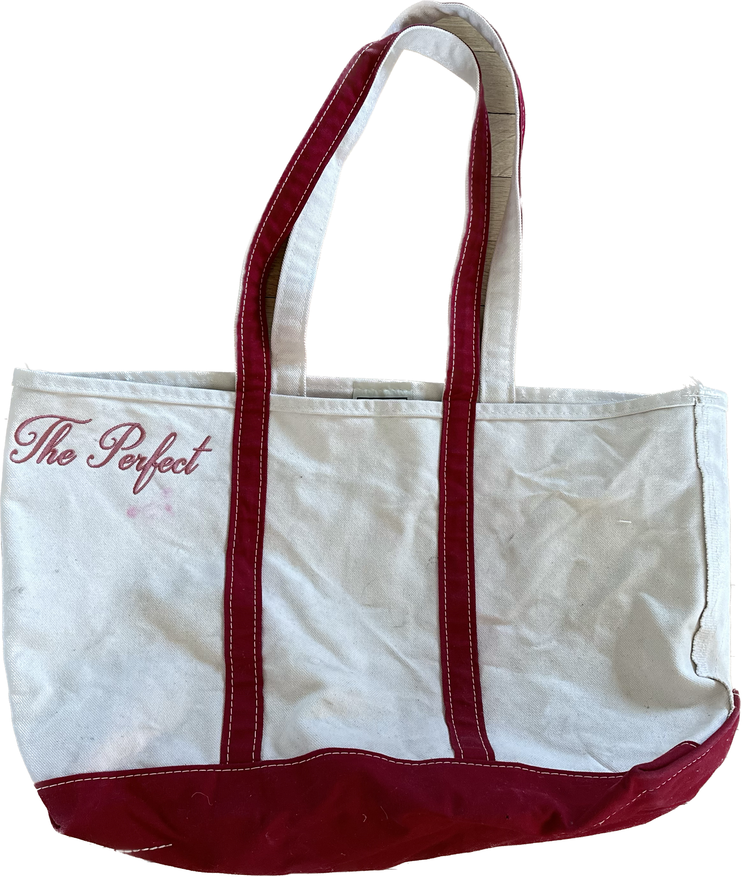 The Perfect Red and White Tote