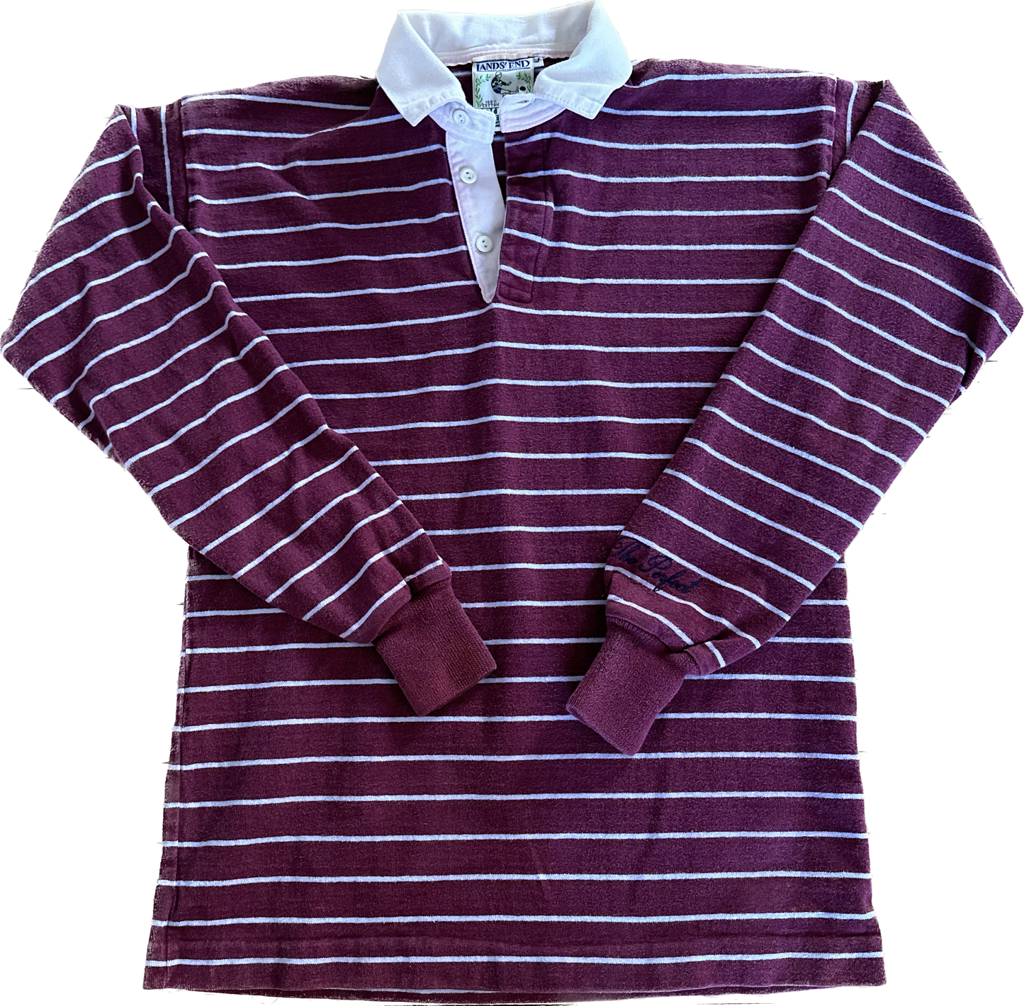 The Perfect Vintage Burgundy Rugby Shirt