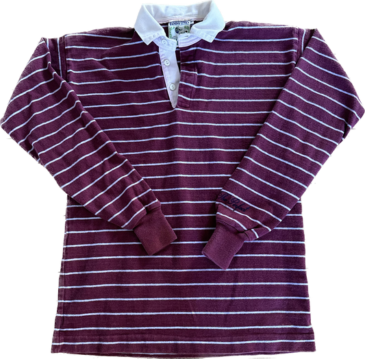 The Perfect Vintage Burgundy Rugby Shirt