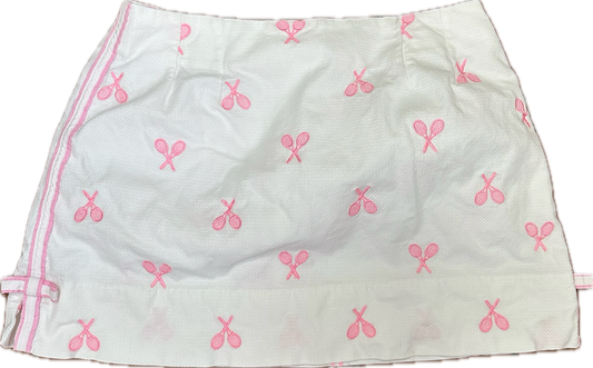 The Perfect Vintage Tennis Skirt with Pink Racquets